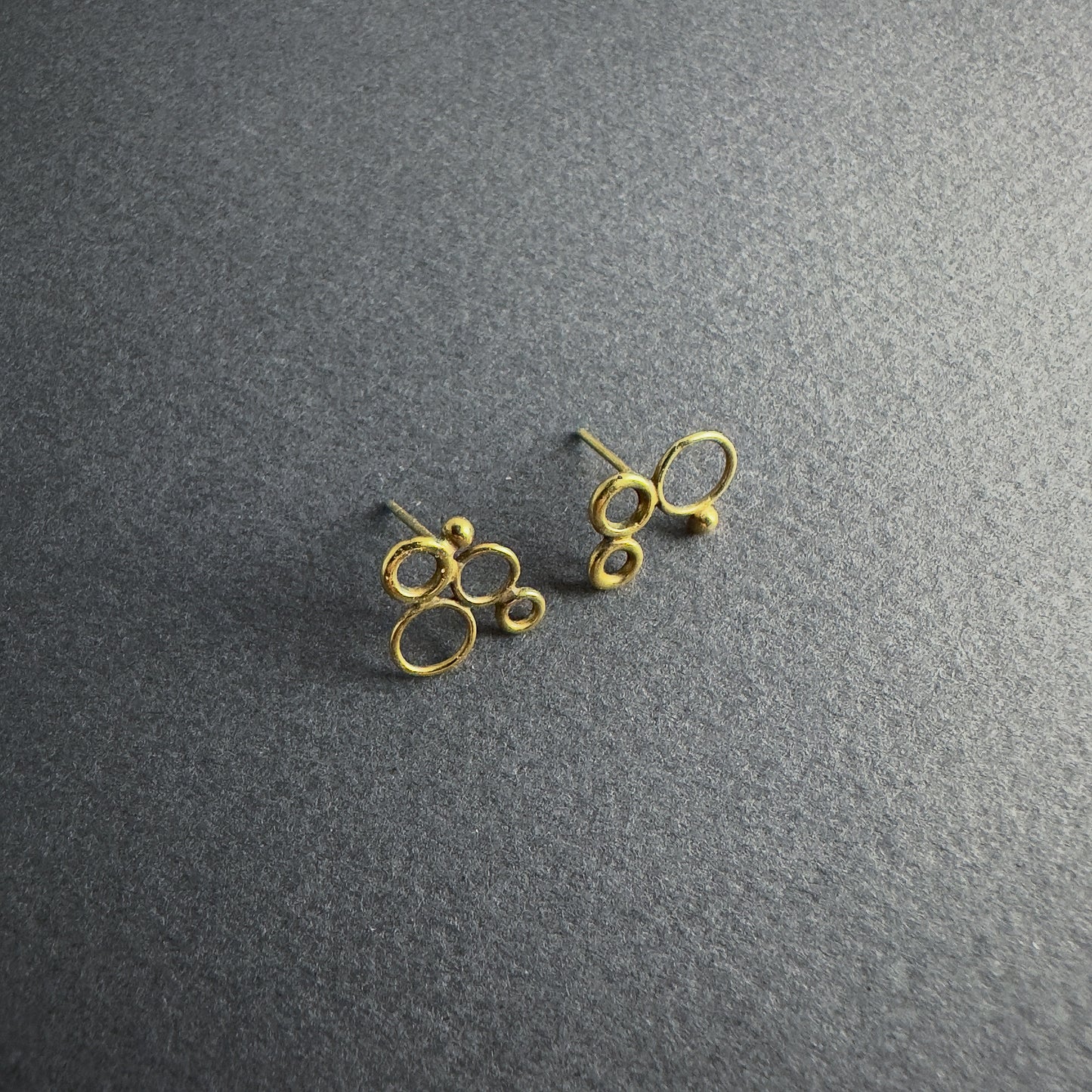 BuBBles oorbellen gold #020